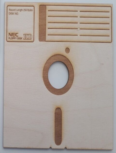 Laser Cut 8 Inch Floppy Disk Drinks Coasters SVG File